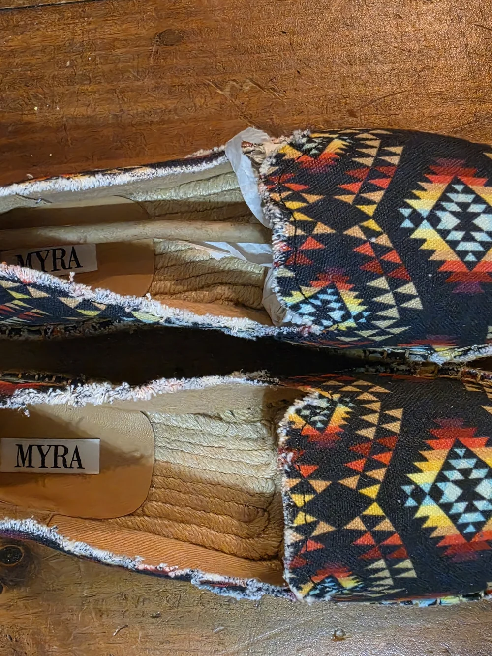 MIA Women's Aztec Slip-On Espadrilles in Black Multi